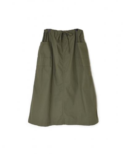 ●INHT2514CHW(スカート) COTTON HERRINGBONE WASH EASY SKIRT