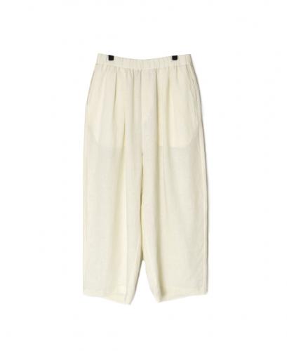 GNMDS2502FL(パンツ) 40s FRENCH LINEN DYED CANVAS 2TUCK WIDE EASY PANTS