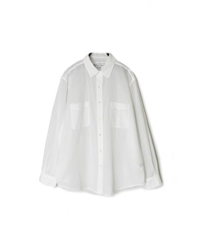 ●NVL1861CV (シャツ) 80s ORGANIC VOILE PLAIN REGULAR COLLAR L/SL OVERSIZED SHIRT