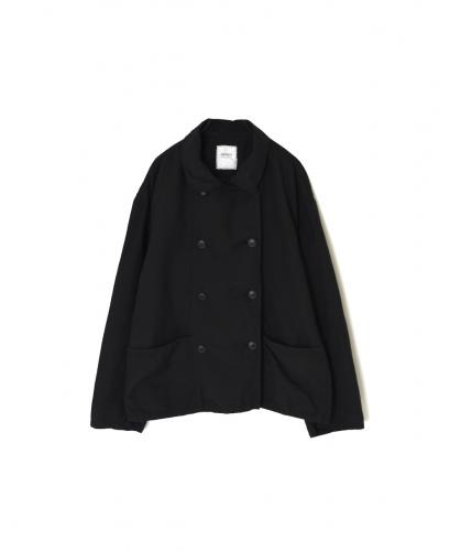 ISNAM2601D(ジャケット) LINEN COTTON PLAIN OVERDYE ROUND COLLAR DOUBLE JACKET