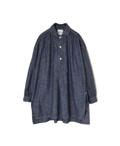 ISNAM2605CB(シャツ) NAVY(INDIGO) CHAMBRAY WORK GATHERED SHIRT