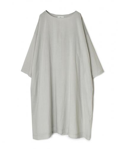 NSL26003(ワンピース) 60s CAMBRIC PLAIN CREW-NECK BACK SIDE GATHERED DRESS