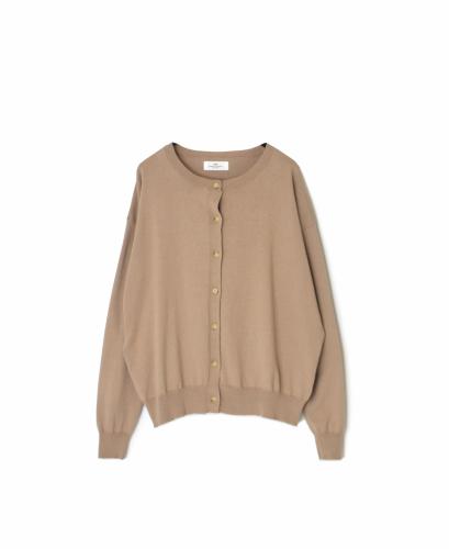 NNSL26012(カーディガン) 14GG 1PLY HIGH TWIST COTTON CREW-NECK CARDIGAN