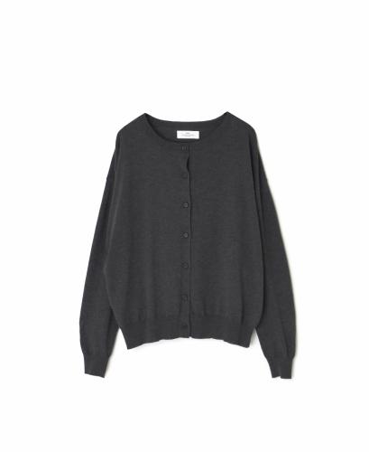 NNSL26012(カーディガン) 14GG 1PLY HIGH TWIST COTTON CREW-NECK CARDIGAN