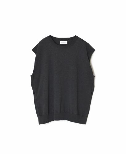 NNSL26013(ベスト) 14GG 1PLY HIGH TWIST COTTON CREW-NECK VEST WITH SIDE BUTTON
