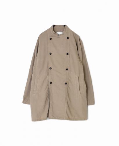 INHT2611CLD(ジャケット) COTTON LINEN PLAIN OVERDYE STAND COLLAR DOUBLE BREAST JACKET