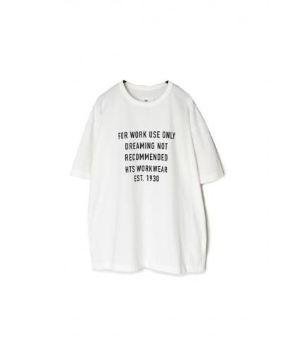 ANHT2601P01(Tシャツ) CREW NECK T-SHIRT"WORK USE ONLY"PRINT