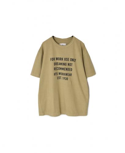 ANHT2601P01(Tシャツ) CREW NECK T-SHIRT"WORK USE ONLY"PRINT