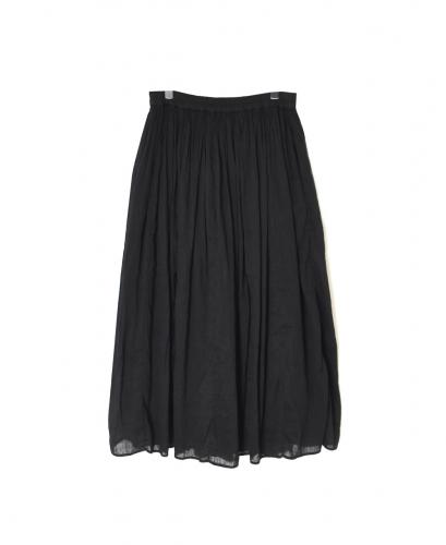 INMDS26012D(スカート) 60s AUTO LOOM LINEN/COTTON PLAIN(OVERDYE) GATHERED SKIRT