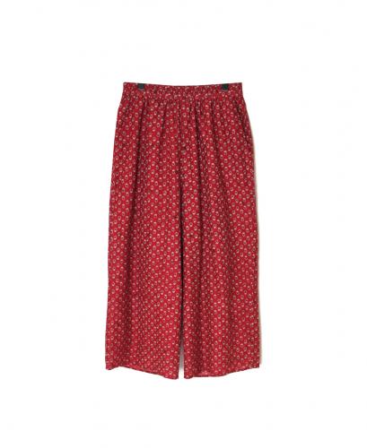 NMDS26255(パンツ) 80s VOILE SMALL GENTIANA BLOCK PRINT EASY PANTS