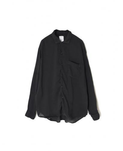 IMDSH2611LCD(シャツ) AUTLOOM LINEN/COTTON PLAIN OVERDYE OPEN COLLAR L/SL SHIRTS