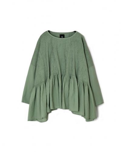 NMDS26231D(シャツ) 80s ORGANIC MICRO CHECK OVERDYE MINI PINTUCK PULLOVER