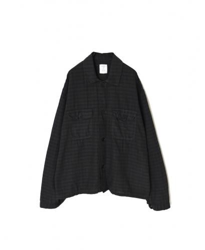 IMDSH2531CCD(ジャケット) HANDWOVEN COTTON CHECK(OVERDYE) WORK JACKET