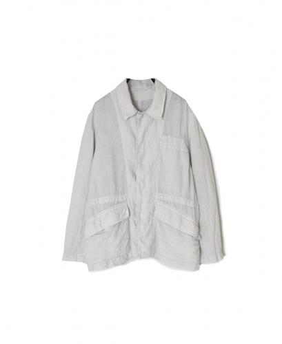 IMDSH2601LPD(ジャケット) 60s AUTOLOOM LINEN PLAIN OVERDYE FLY FRONT JACKET
