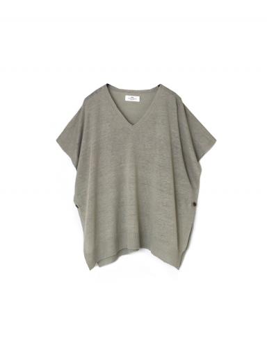 NNSL26003(ベスト) 12GG 1PLY LINEN/COTTON V-NECK VEST WITH SIDE BUTTON