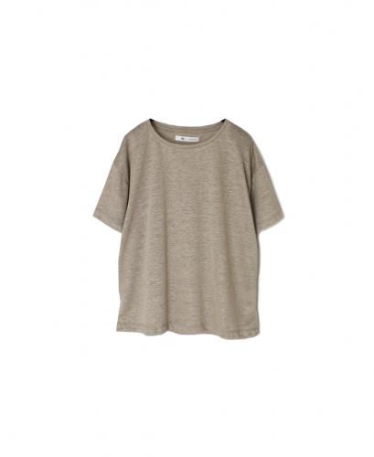 GNMDS26021(Tシャツ) LINEN SINGLE JERSEY BOAT NECK T-SHIRTS