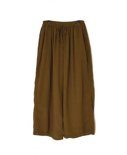 INAM2505G3D(パンツ) 30s GAUZE OVERDYE UTILITY GATHERED EASY PANTS WITH LINING