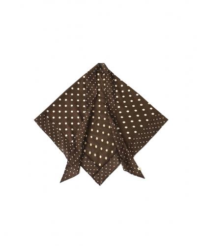 NSL26058(ストール) 80s COTTON VOILE DOT PRINT PATCHWORK TRIANGLE STOLE