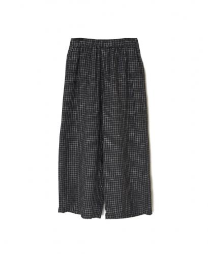 NMDS26285(パンツ) 80s POWER LOOM LINEN CHECK WIDE PANTS