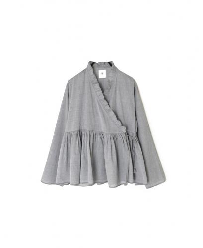 INMDS25065(シャツ) HANDWOVEN YARN DYE CHAMBRAY FRILL CACHE COEUR