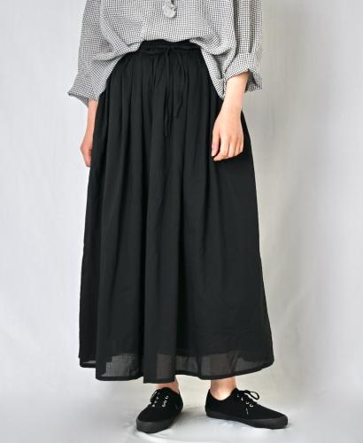 NSL26025(スカート) 80s COTTON VOILE PLAIN  GATHERD SKIRT