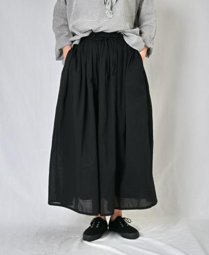 NSL26025(スカート) 80s COTTON VOILE PLAIN  GATHERD SKIRT