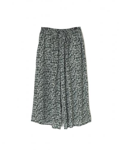 NSL26075(パンツ) 80s VOILE TWO TONE FLOWER PRINT WIDE EASY PANTS
