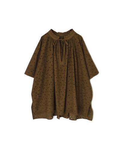 NSL26083(シャツ) ALL HEMLA FRILL & STRING GATHERED SHIRT