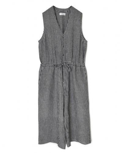INSL26314(オーバーオール) 60s LINEN GINGHAM CHECK NO/SL OVERALLS