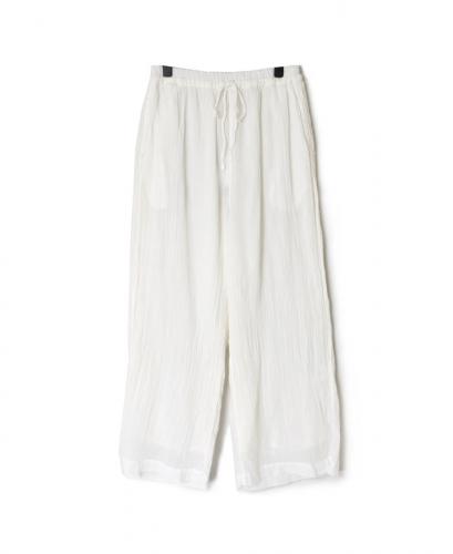 INAM2644GD(パンツ) 60s SINGLE GAUZE OVERDYED GATHERED EASY PANTS WITH LINING