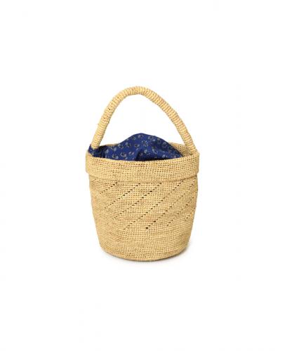 ANMDS2501(バッグ) RAFFIA ONE HANDLE BARREL BAG